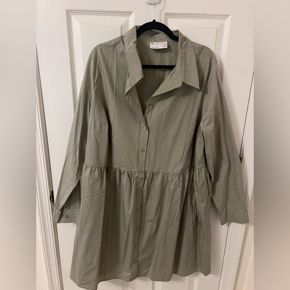 ASOS Curve Button-Up Midi Dress